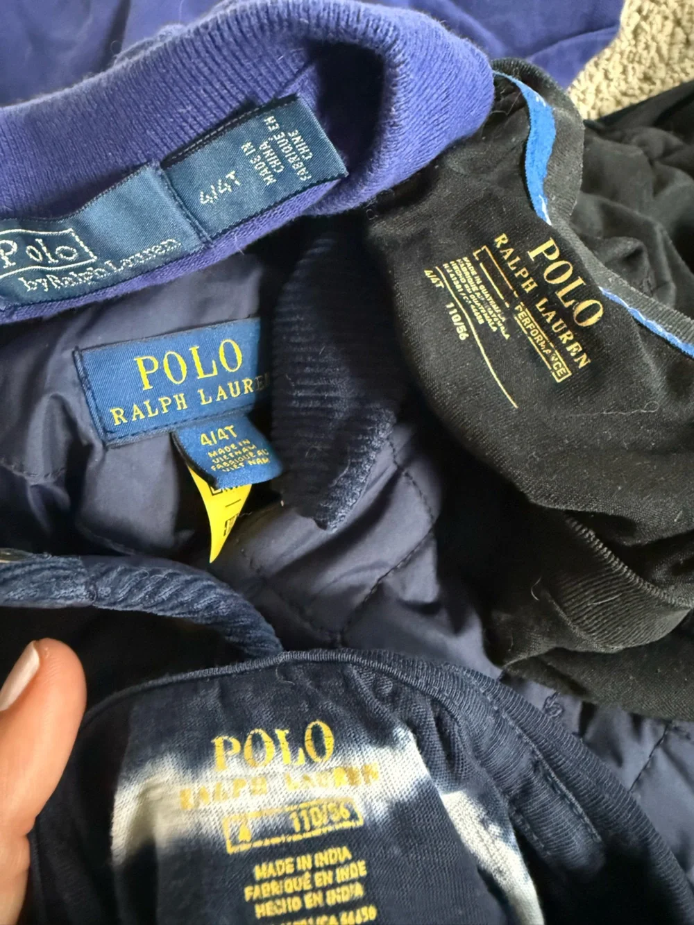 Polo Ralph Lauren boys clothes bundle Quilted Jacket shorts long sleeve 4